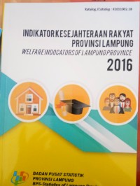 Indikator Kesejahteraan rakyat Provinsi Lampung 2016