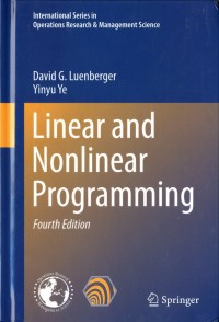 Linear and Nonlinear Programming fourth edition
