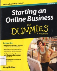 For Dummies : Starting an Online Business for Dummies