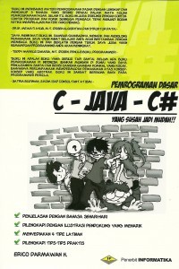 Pemrograman dasar C- JAVA- C#  yang susah jadi mudah