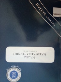 MA 2072 Matematika Teknik I