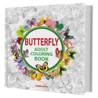 Butterfly Adult Coloring Book Graphology for recrutment