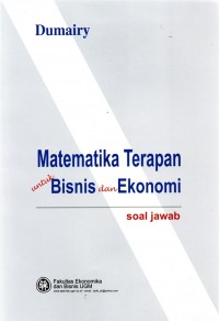 Matematika Terapan untuk Bisnis dan Ekonomi
