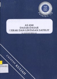 AS 4240 Dasar-Dasar Gerak dan Lintasan Satelit