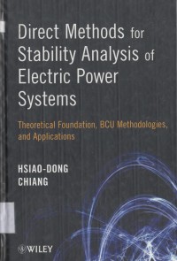 Direct Methods for Stability Analysis of Electric Power Systems