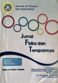 Jurnal Fisika dan Terapannya Vol. 3, No. 1