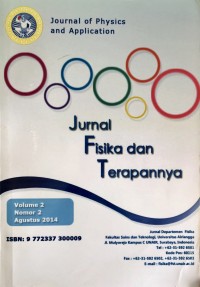 Jurnal Fisika dan Terapannya Vol. 2 No. 2