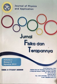 Jurnal Fisika dan Terapannya Vol. 1, No. 3