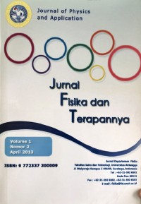 Jurnal Fisika dan Terapannya Vol. 1, No. 2