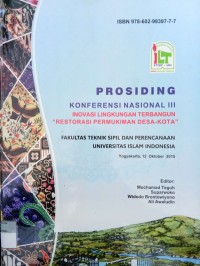 Prosiding Konferensi Nasional III  Inovasi Lingkungan Terbangun 