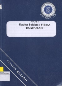FI-321 Kapita Selekta : Fisika Komputasi