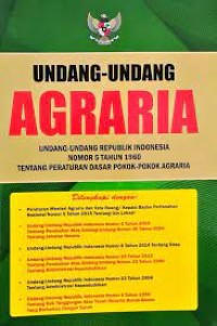 Undang - Undang Agraria UU RI no 5 Th 1960