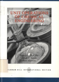 Unit Operations Of Chemical Engineering seventh edition