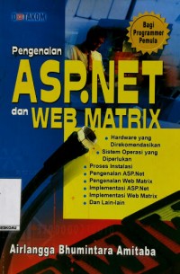 Bagi programmer pemula pengenalan ASP.NET dan WEB Matrik