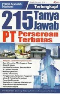 215 Tanya jawab PT Perseroan Terbatas