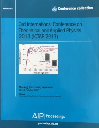 3rd International Conference on Theoretical and Applied Physics 2013 (ICTAP 2013)