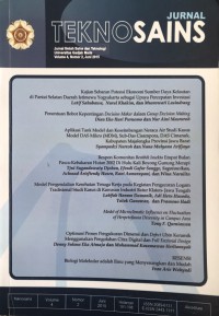 Jurnal Teknosains: Jurnal Ilmiah Sains dan Teknologi Universitas Gadjah Mada