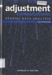 Adjustment Computations Spatial Data Analysis fifth edition