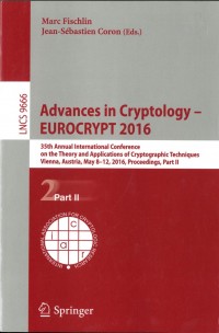 Advances in Cryptology - EUROCRYPT 2016