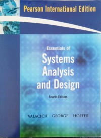 Essentials of Systems Analysis and Design fourth edition
