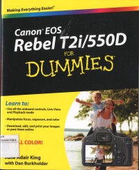 For Dummies: Canon EOS Rebel T2i/550D for Dummies