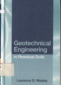 Geotechnical Engineering In Residual Soils