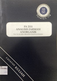 FA 2111 Analisis Farmasi Anorganik