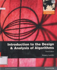 Introduction to the Design & Analysis of Algorithms third edition