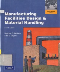 Manufacturing Facilities Design & Material Handling fourth edition