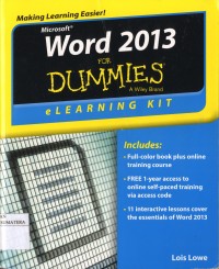 For Dummies : Word 2013 Elearning Kit for Dummies