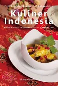 Profil Struktur , Bumbu , dan Bahan dalam Kuliner Indonesia