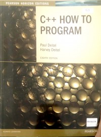 C++ How to Program eighth edition