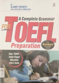 A Complete Grammar for TOEFL Preparation with answers