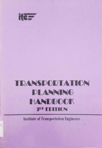 Transportation Planning Handbook third edition